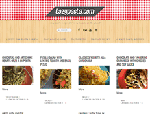 Tablet Screenshot of lazypasta.com